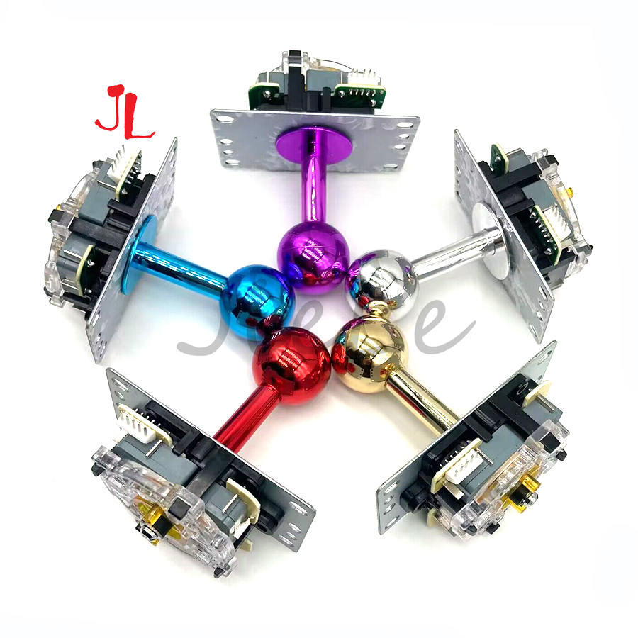 Arcade Joystick Sanwa Jlf Ball Top - عصا التحكم الكروم نسخة Sanwa JLF-CD،