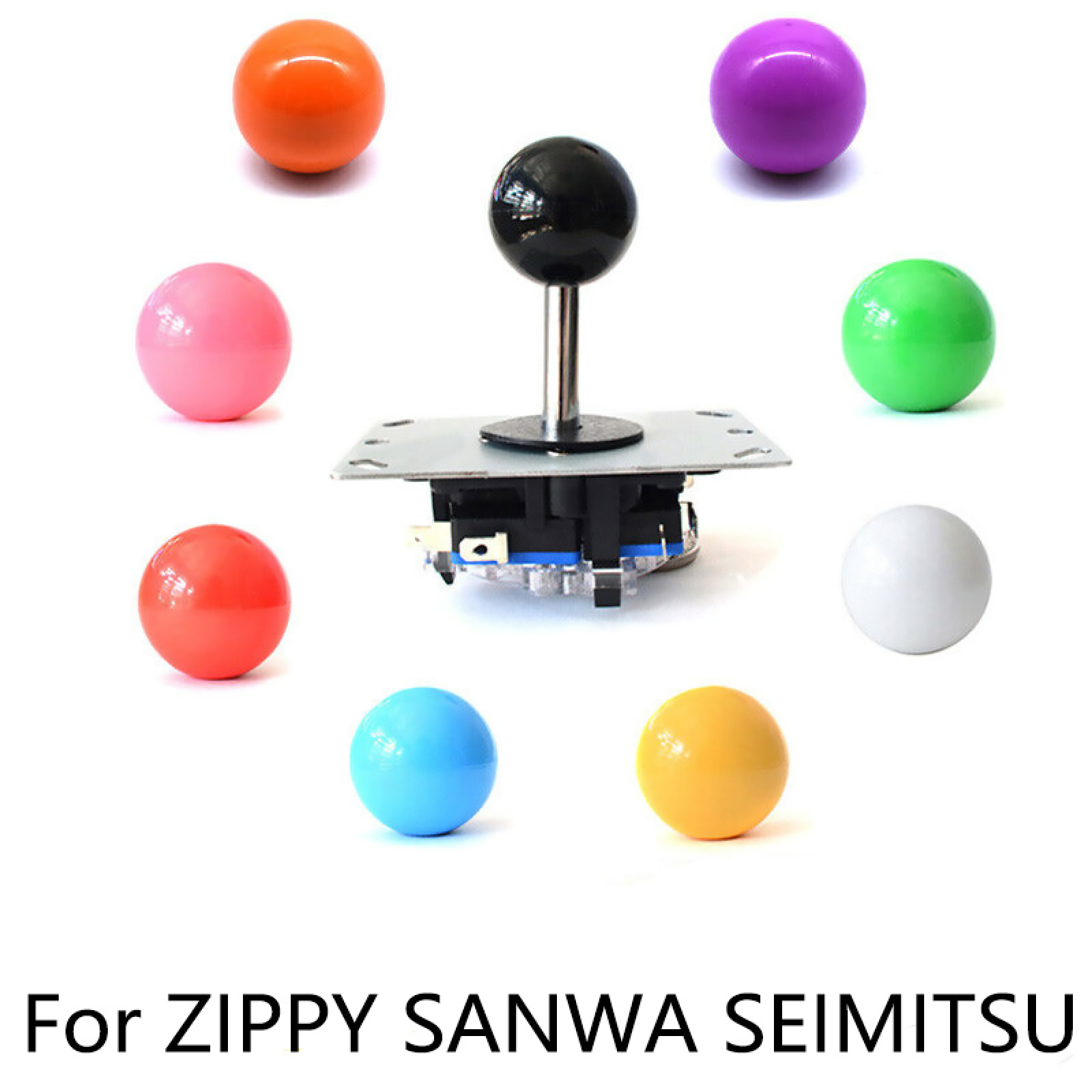 Arcade Joystick Sanwa Jlf Ball Top - 1 قطعة متعدد الألوان ممر الكرة