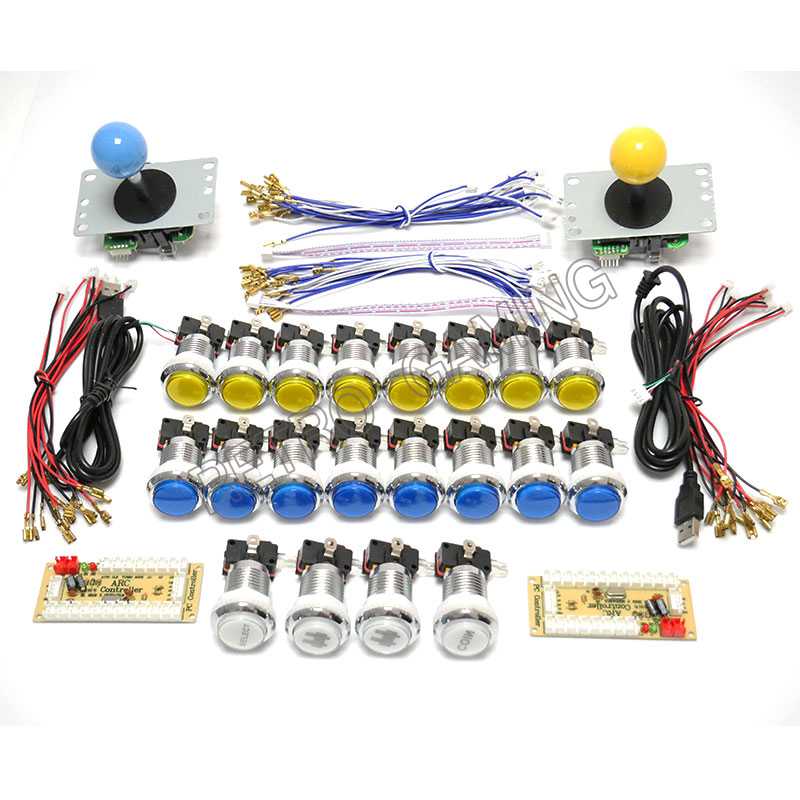 Arcade Cabinet Diy Kit 2 Player - جديد ممر صفر تأخير USB التشفير