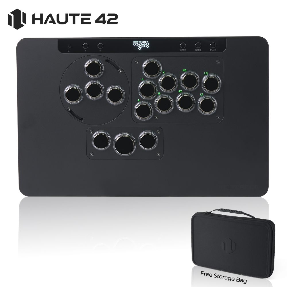 Arcade Fight Stick Hitbox Leverless - Haute42 HautePad X Hitbox وحدة تحكم