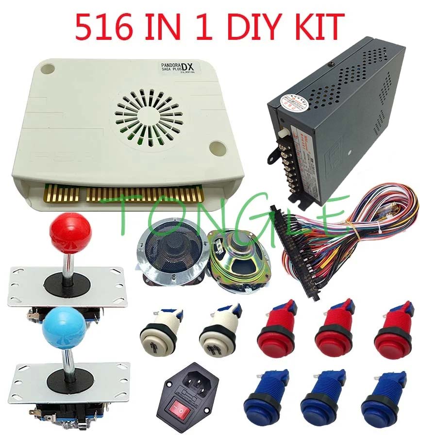 لوحة ألعاب أركيد عمودية SAGA P - مراجعة Arcade Cabinet Diy Kit 2 Player وسعره