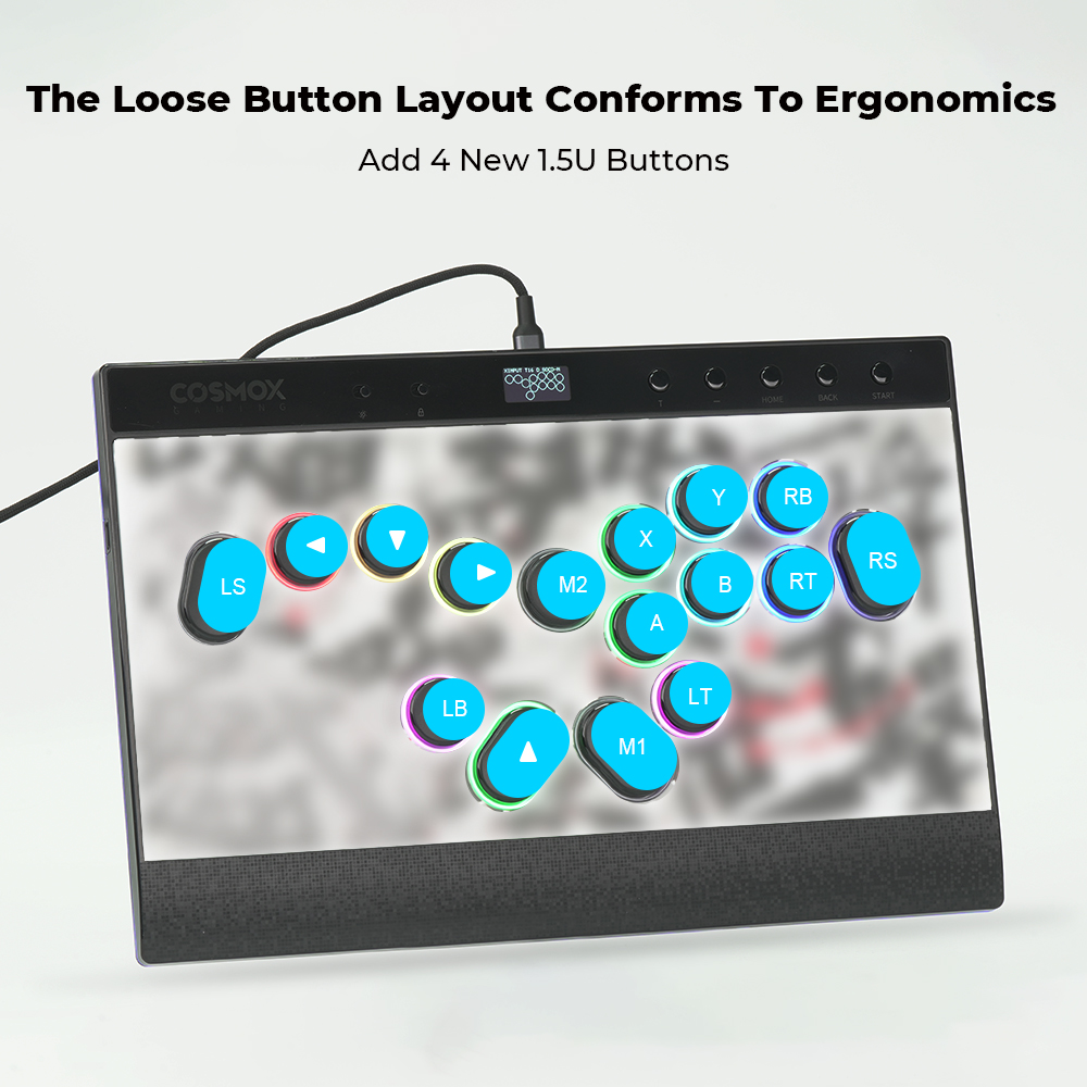 وحدة تحكم ألعاب مغناطيسية بدون - مراجعة Arcade Fight Stick Hitbox Leverless وسعره