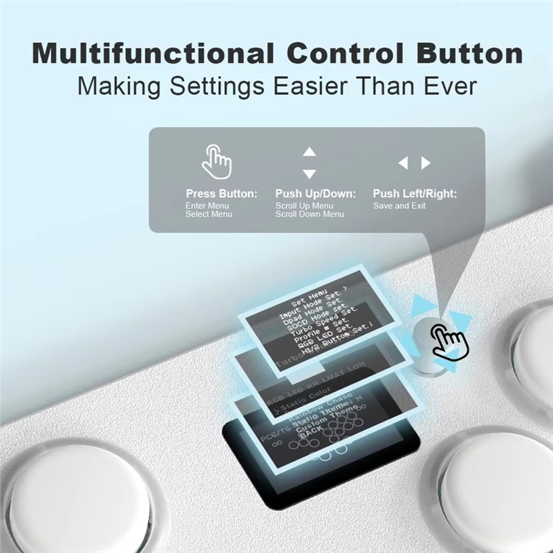 A41Z-لوحة مفاتيح ألعاب معدنية  - مراجعة Arcade Stick For Ps5 Pc Switch وسعره