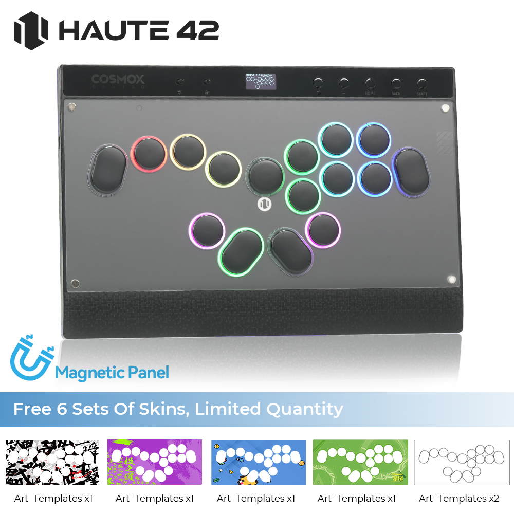Haute42 المغناطيسي C16-S Lever - مراجعة Arcade Stick For Ps5 Pc Switch وسعره