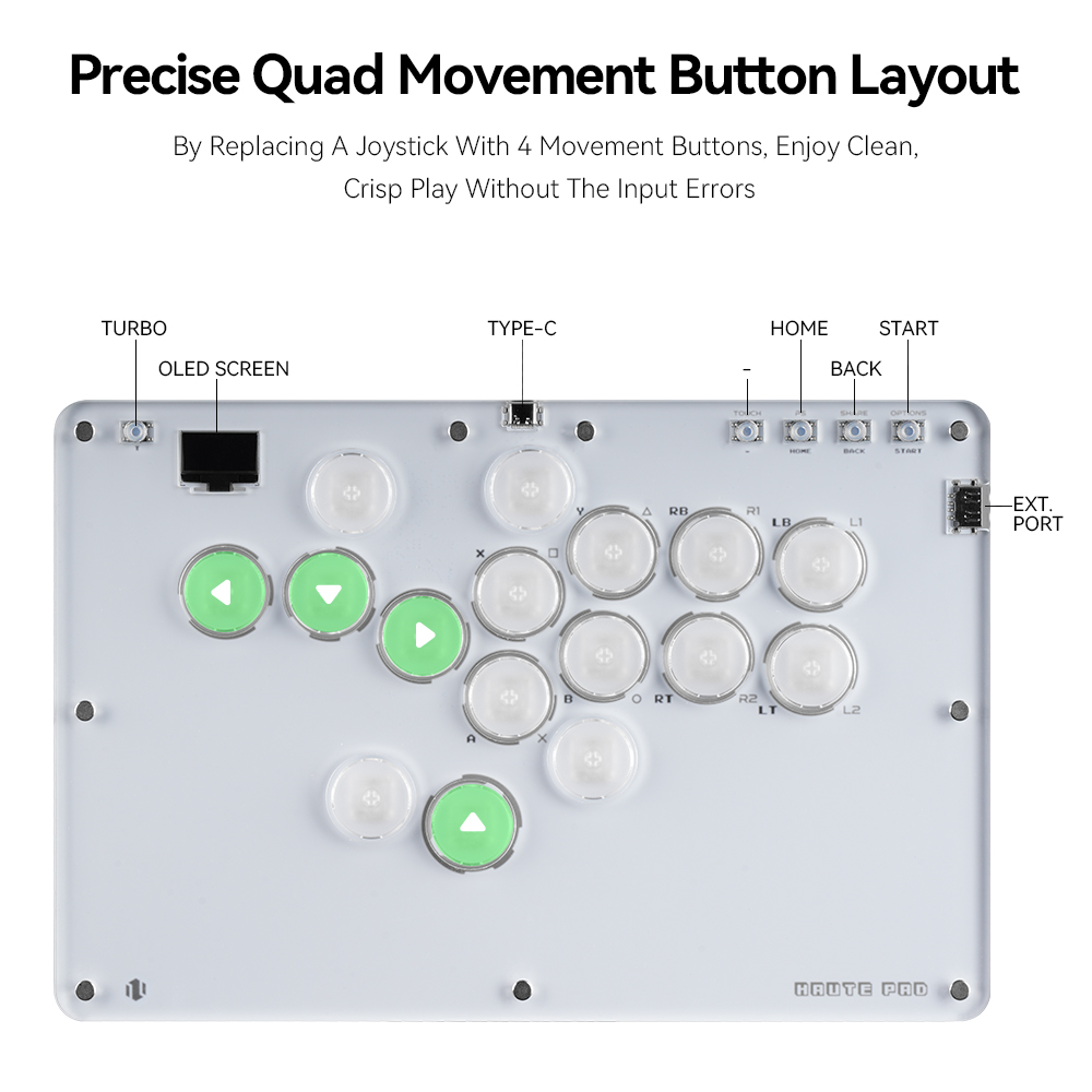 عصا تحكم أركيد هاوت42 بدون ذرا - مراجعة Arcade Fight Stick Hitbox Leverless وسعره