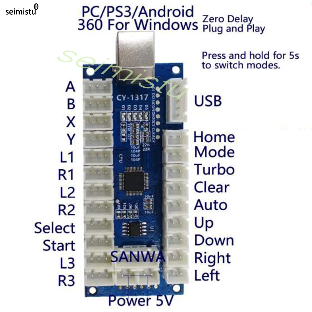لوحة تحكم USB للألعاب الإلكترو - مراجعة Arcade Encoder Board Zero Delay Usb وسعره