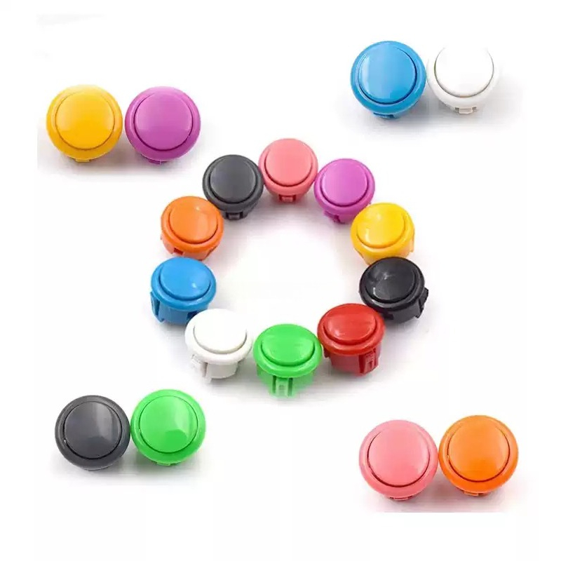 10 قطع من أزرار الضغط على طراز - مراجعة Arcade Buttons 24Mm 30Mm Snap In وسعره