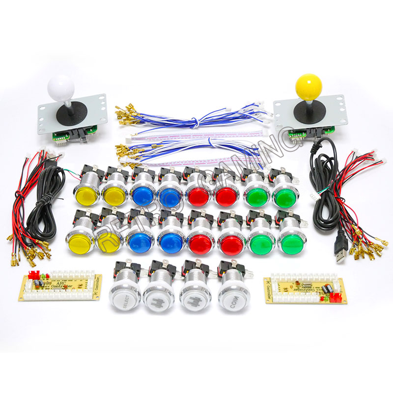 جديد ممر صفر تأخير USB التشفير - مراجعة Arcade Cabinet Diy Kit 2 Player وسعره