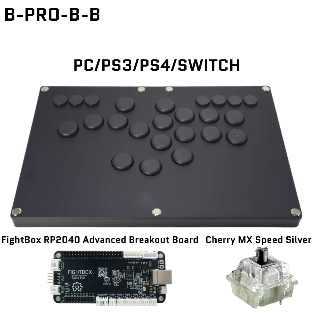 وحدة تحكم ألعاب الأركيد B-PRO  - مراجعة Arcade Fight Stick Hitbox Leverless وسعره