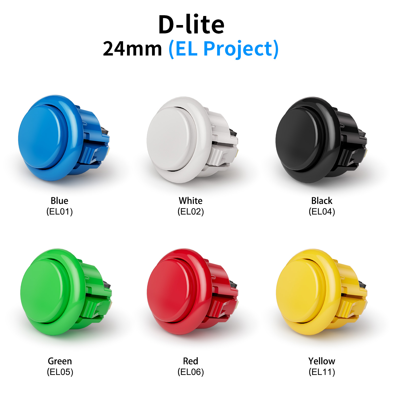 QANBA D-lite أزرار الأركيد الم - مراجعة Arcade Buttons 24Mm 30Mm Snap In وسعره