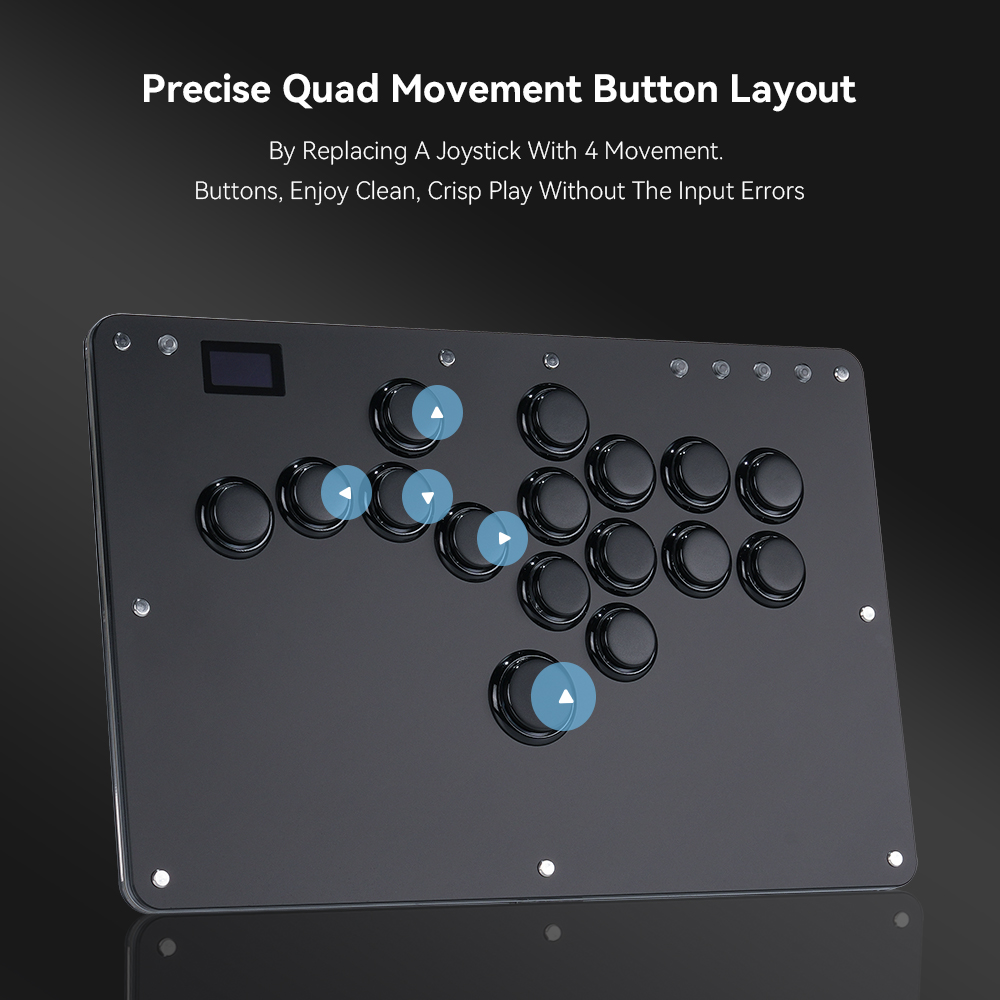 وحدة تحكم أركيد هاوت42 بدون ذر - مراجعة Arcade Fight Stick Hitbox Leverless وسعره