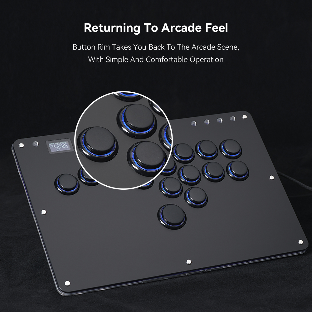 وحدة تحكم أركيد هاوت42 بدون ذر - مراجعة Arcade Fight Stick Hitbox Leverless وسعره
