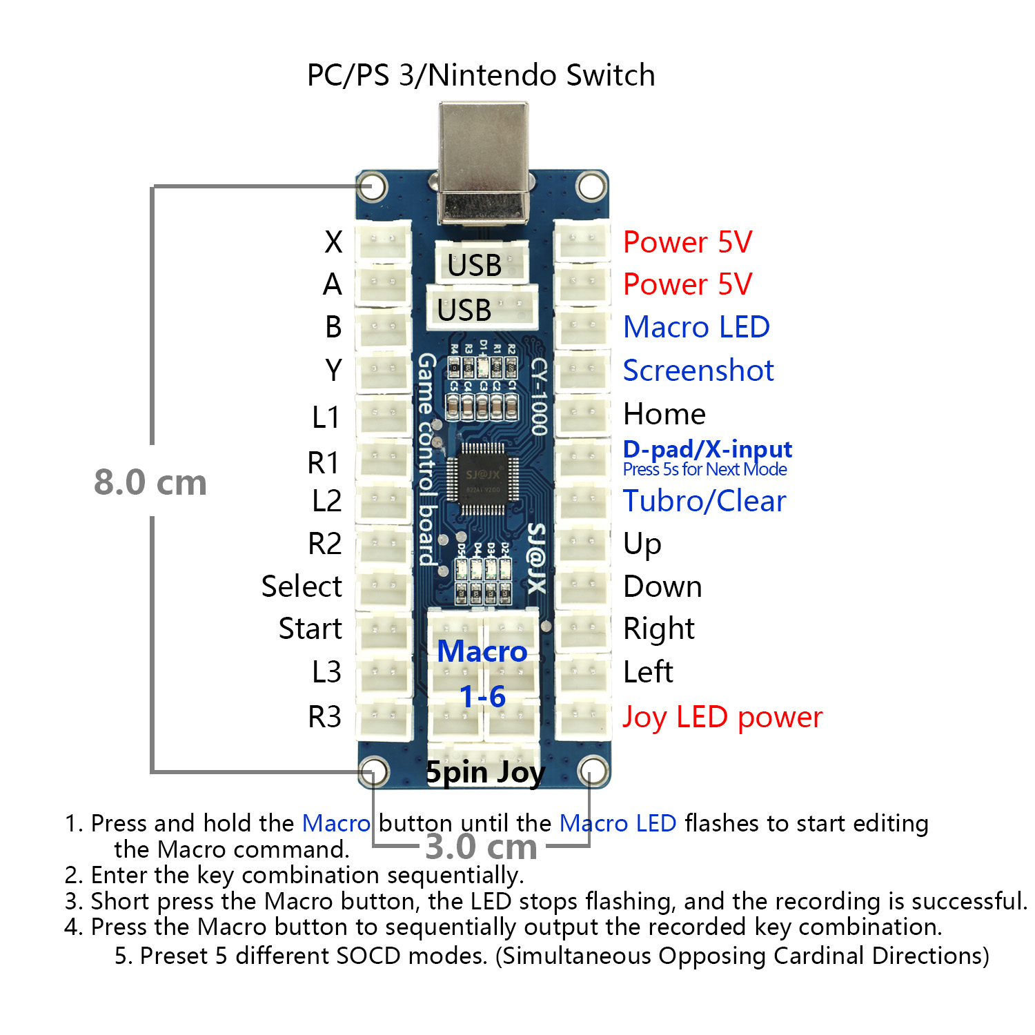لوحة ترميز USB للألعاب من SJ@J - مراجعة Arcade Encoder Board Zero Delay Usb وسعره
