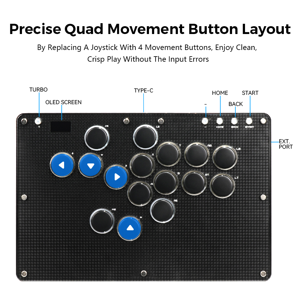وحدة تحكم ألعاب Haute42 T16 بد - مراجعة Arcade Stick For Ps5 Pc Switch وسعره